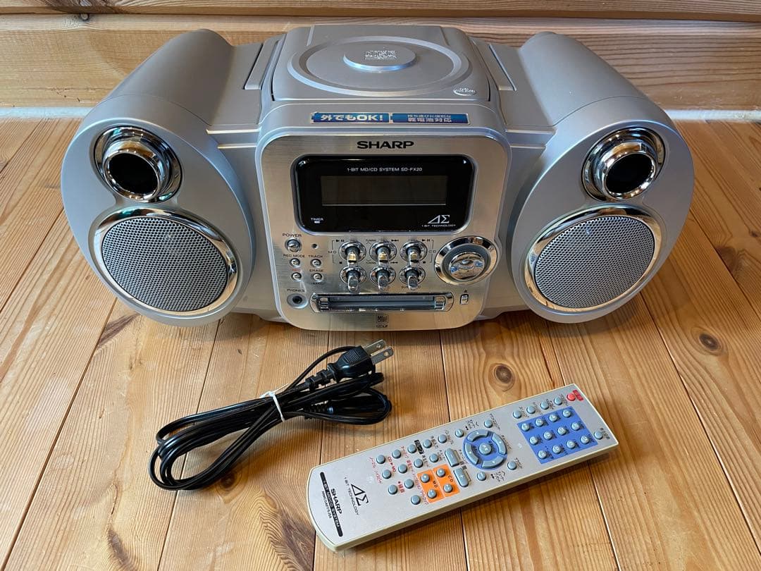 完動 シャープ 1-BIT MD / CD SYSTEM SD-FX20-S - メルカリ