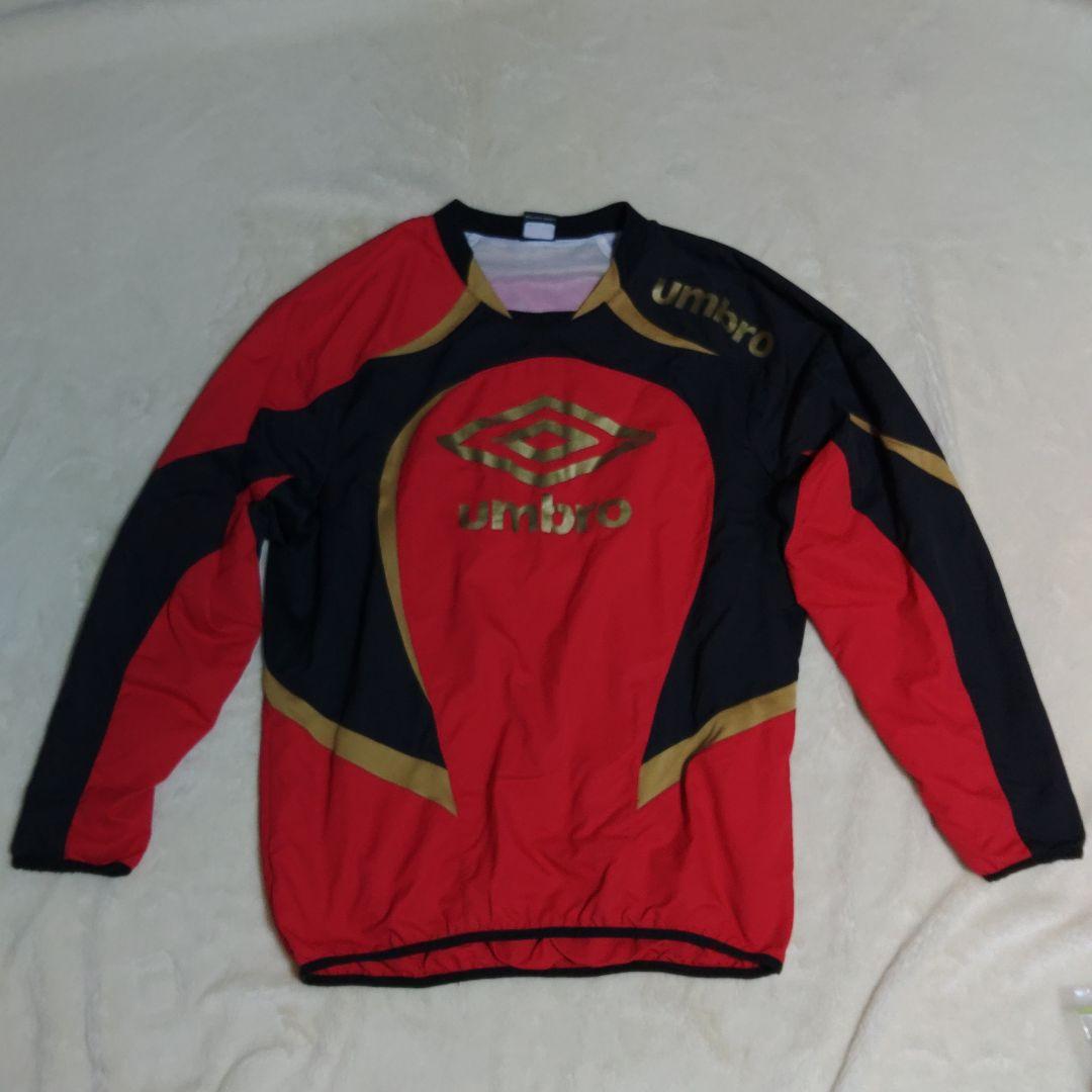 umbro ピステ・ウィンドブレーカー 赤・黒・金 sizeO - メルカリ