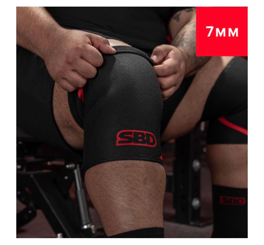 SBD ニースリーブ パワーリフティング用 2XLサイズ 7mm 新ロゴ