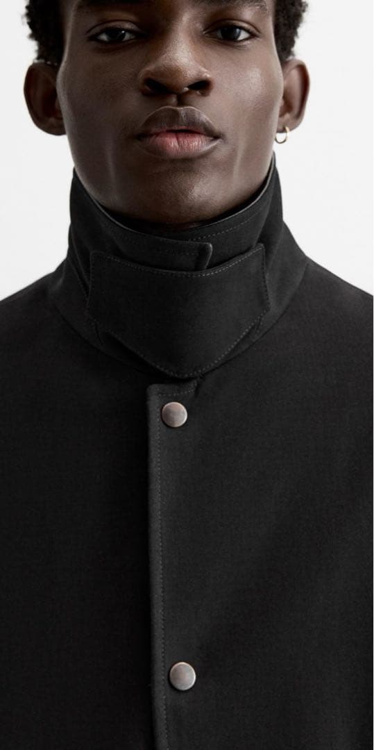 レザーカラートレンチコート ZARA LIMITED EDITION - メルカリ