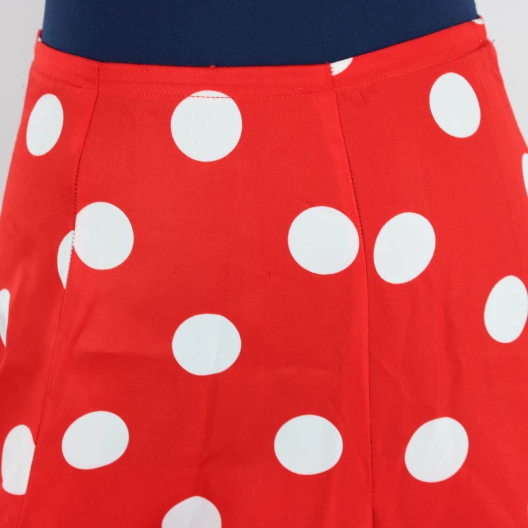 フラメンコ衣装】レッド ファルダ スカート ボランテ ドット 水玉 赤