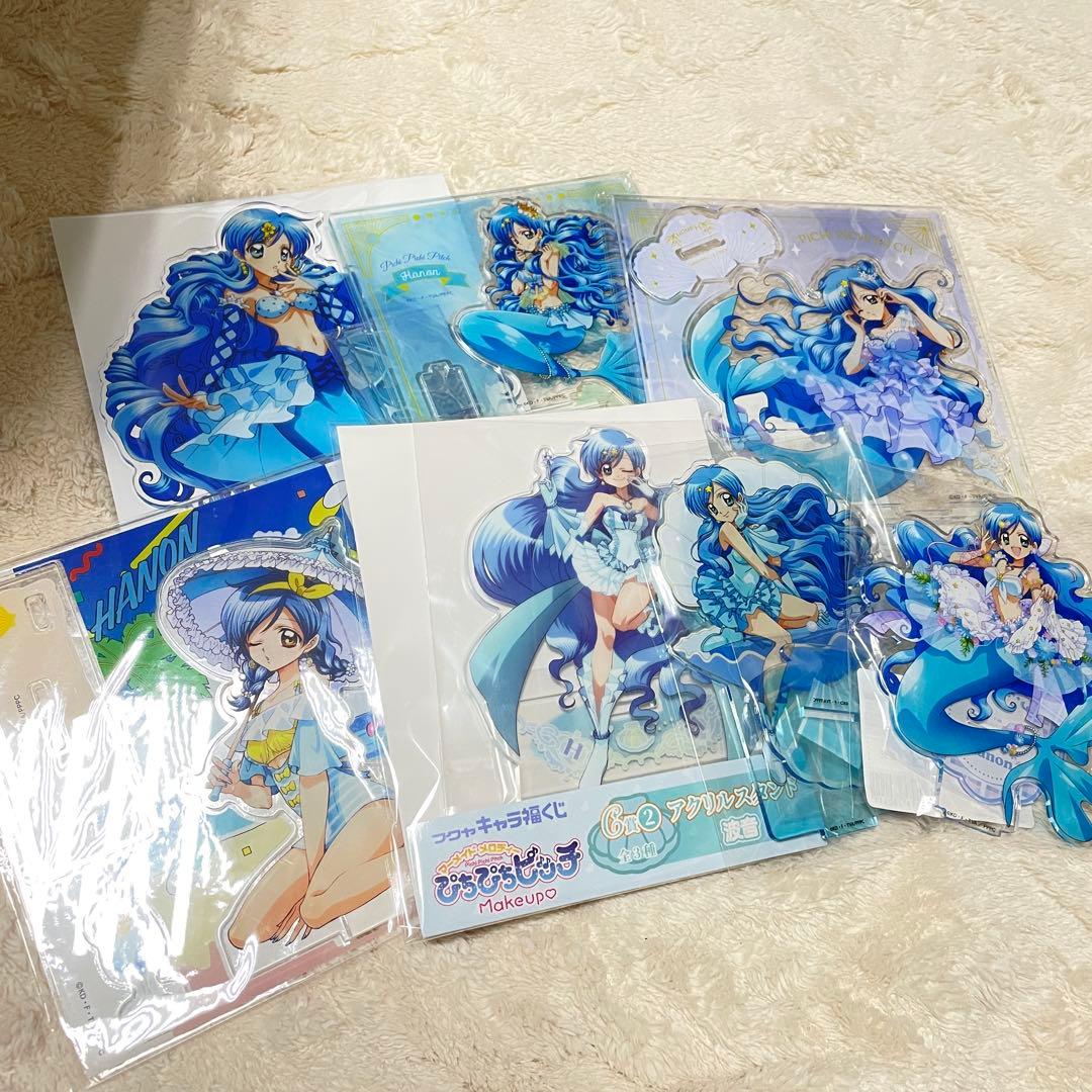 ぴちぴちピッチ 波音 アクリルスタンド 缶バッジ カラ鉄 くじ コースター