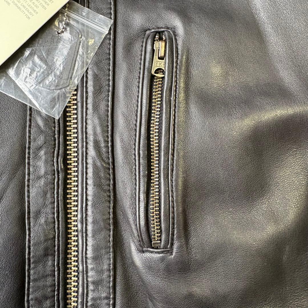 未使用 AVIREX ラムレザー シングルライダースジャケット 6161063