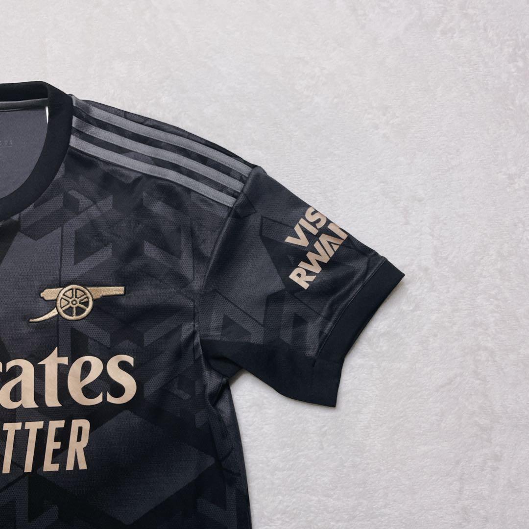 美品】adidas 22 23 アーセナルAWAYユニフォーム 黒 金 - メルカリ