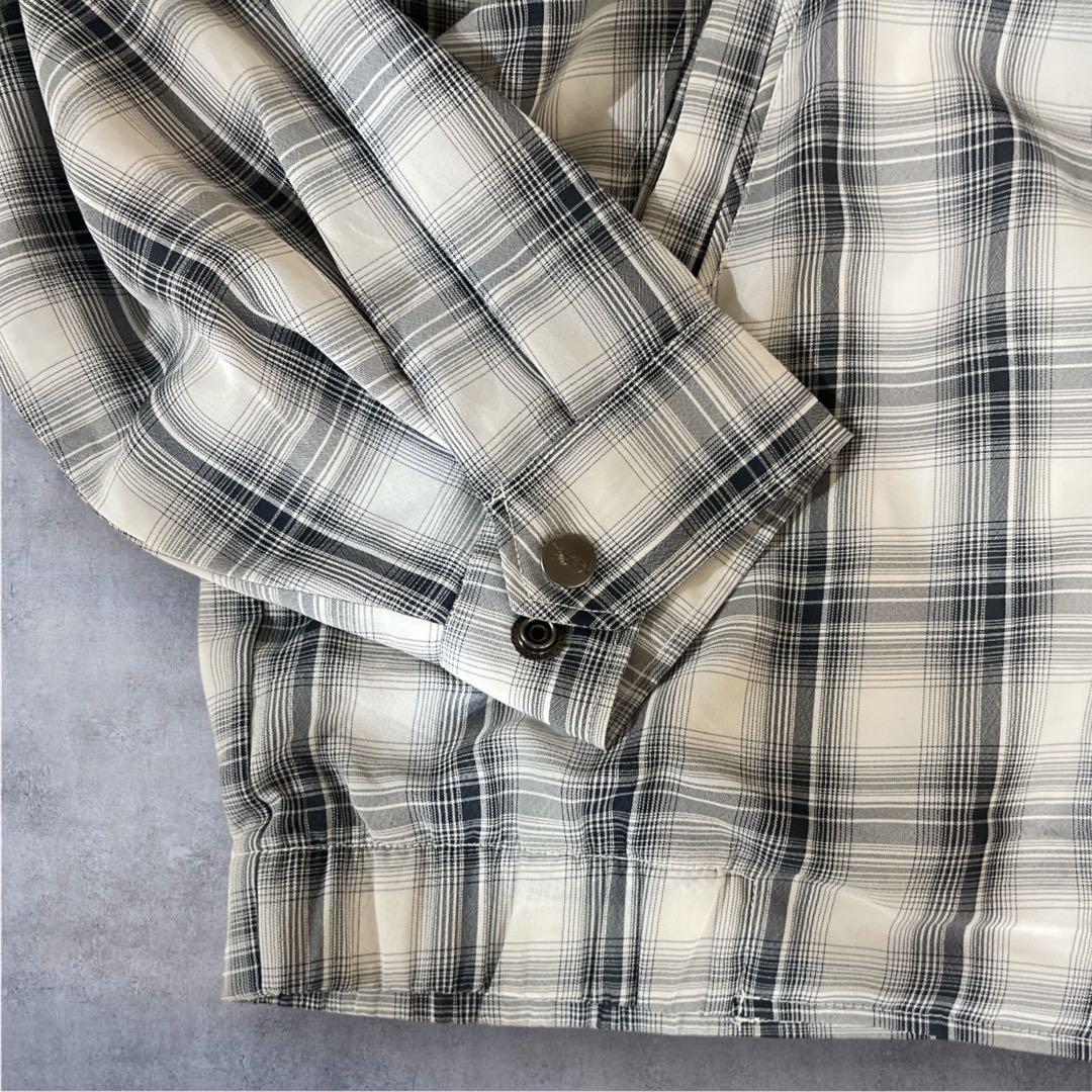 Yves Saint Laurent スウィングトップ チェック 白 グレー