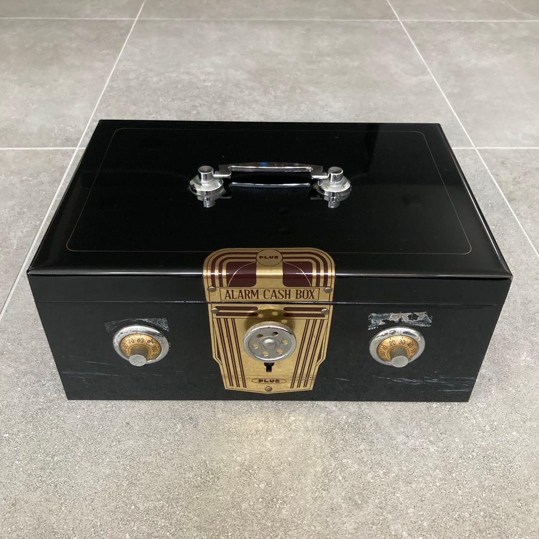 ヴィンテージ 手提げ金庫 ALARM CASH BOX アンティーク レトロ 黒