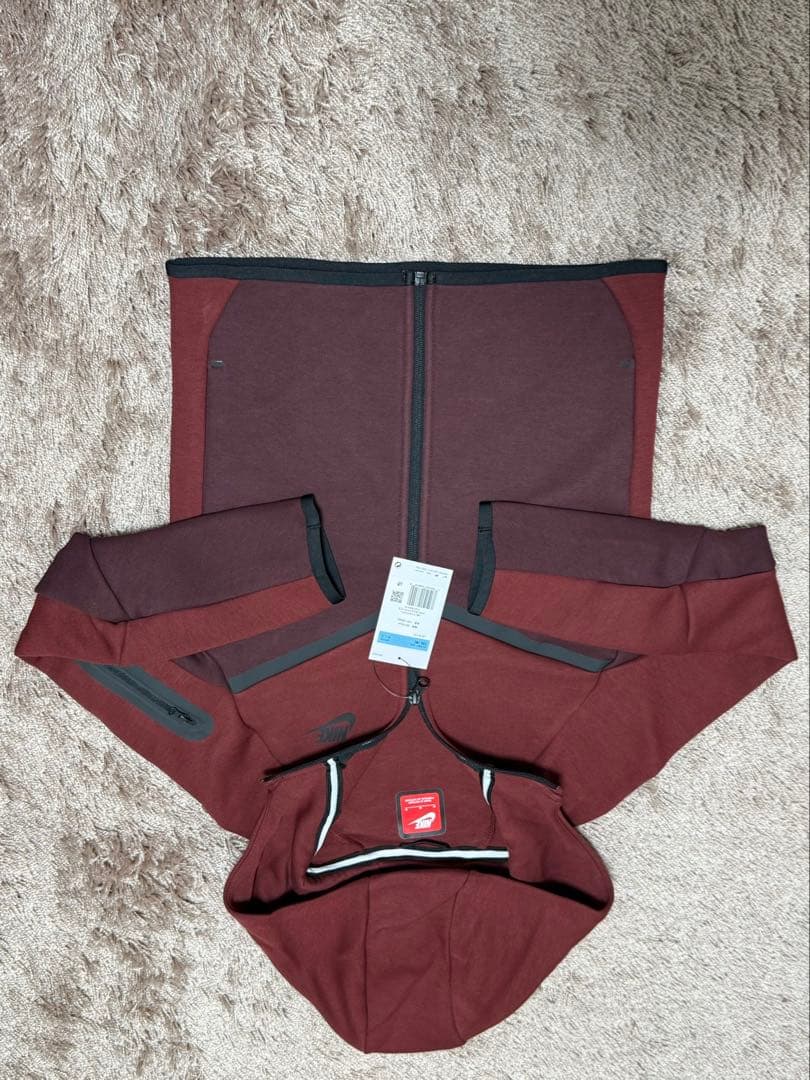 キッズ150M ナイキ テックフリース バーガンディ セットアップ