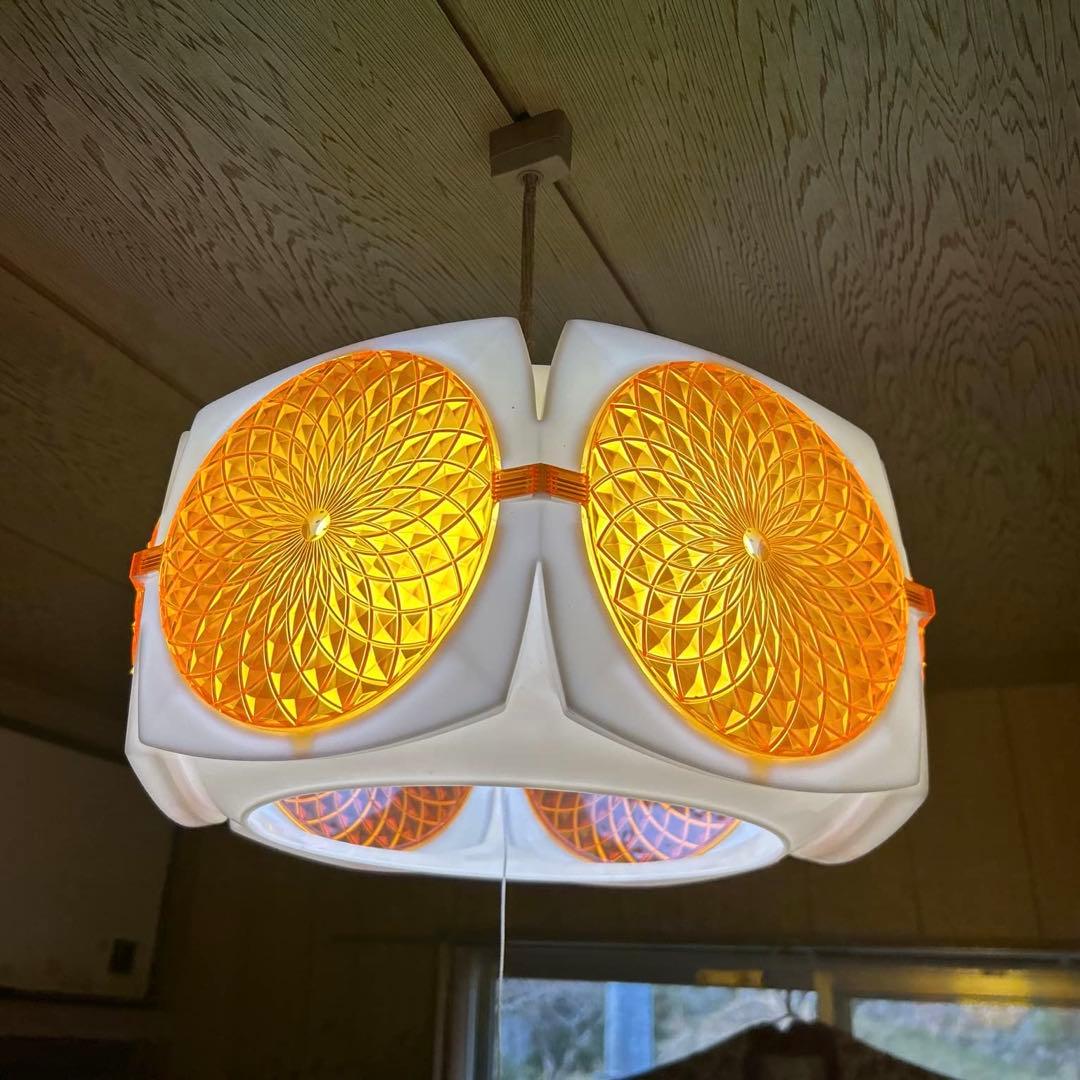 昭和レトロポップ 照明器具 希少 松下電工 ナショナル 吊り下げ 蛍光灯