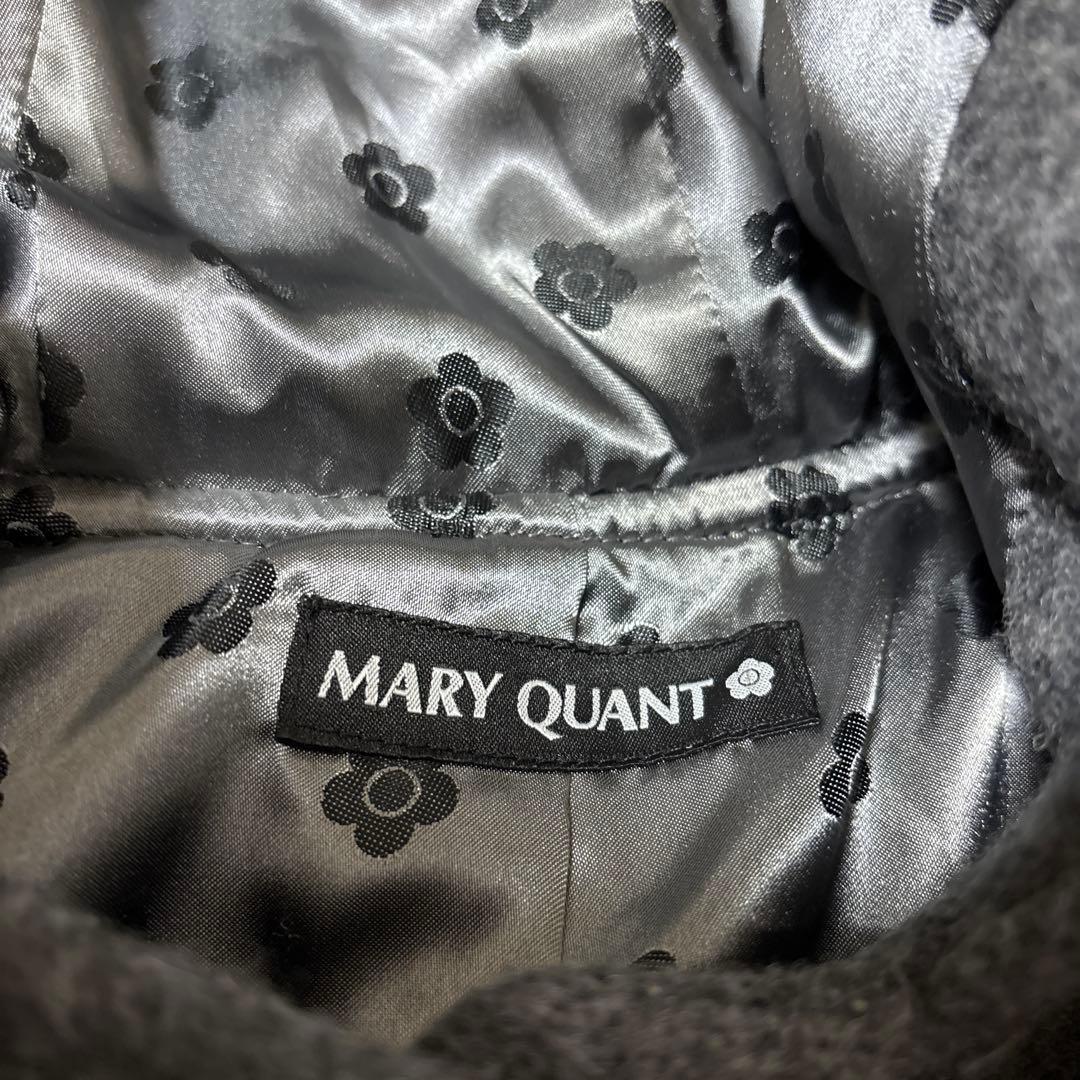 美品 MARY QUANT ダッフルコート グレー・ネイビー マリクワ M - メルカリ