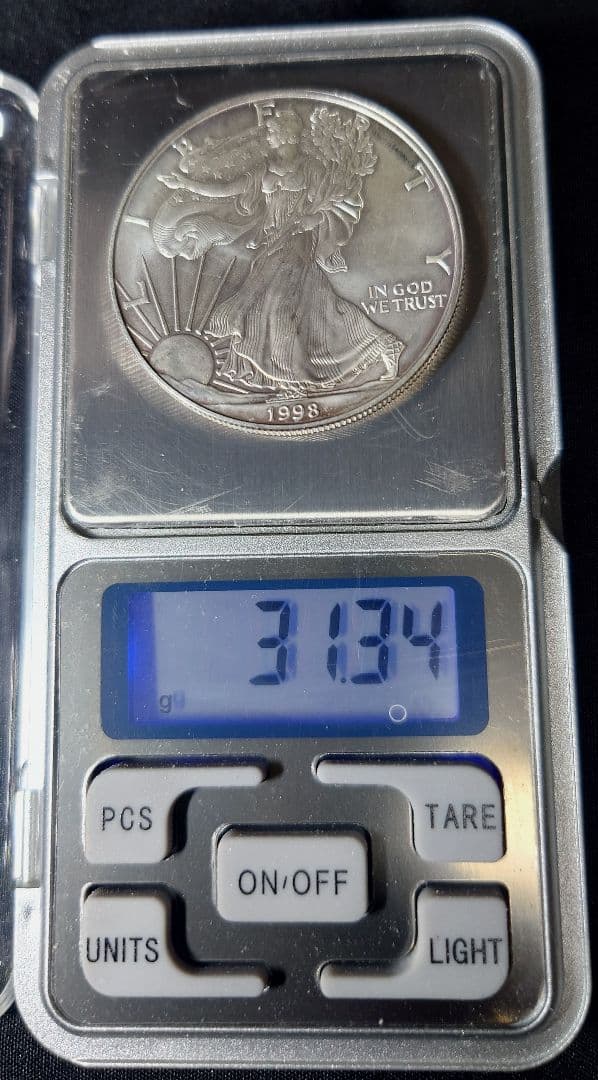 1998 ウエスト・アメリカン・シルバー・イーグル 1ドル - メルカリ