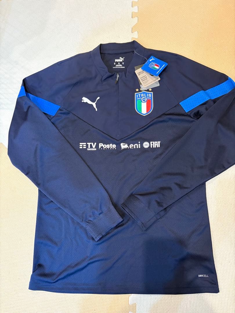 イタリア代表　ハーフジップトレーニングジャケット　支給品　タグ付 adidas イタリア代表 2024 トレーニングジャージー(ネイビー) GZK89
