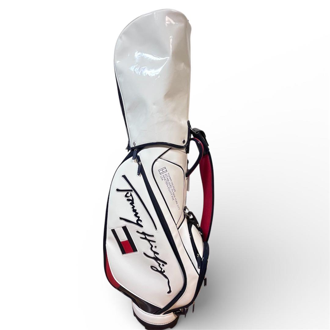 美品 トミーヒルフィガー キャディバッグ 9型 エナメル ユニセックス