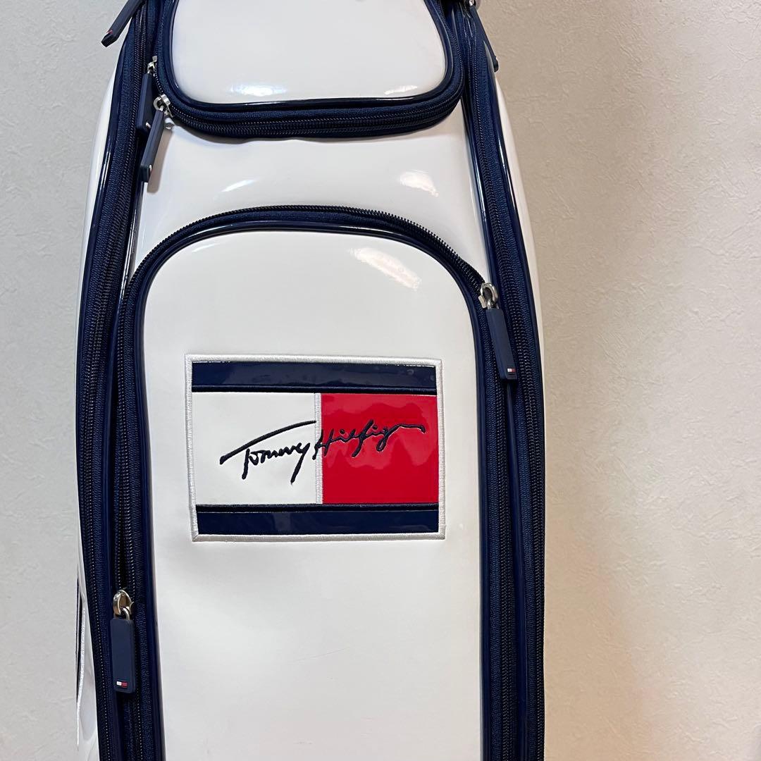 美品 トミーヒルフィガー キャディバッグ 9型 エナメル ユニセックス