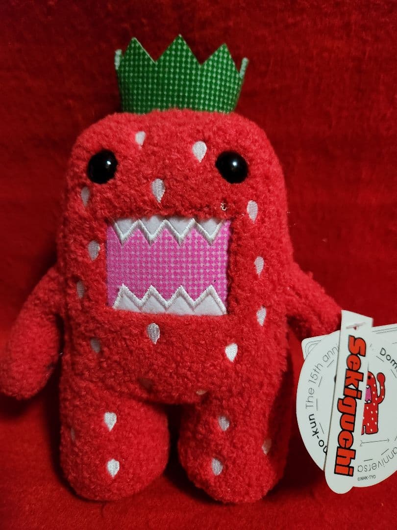 どーもくん 15th いちご ぬいぐるみ S 15周年 マスコット NHK