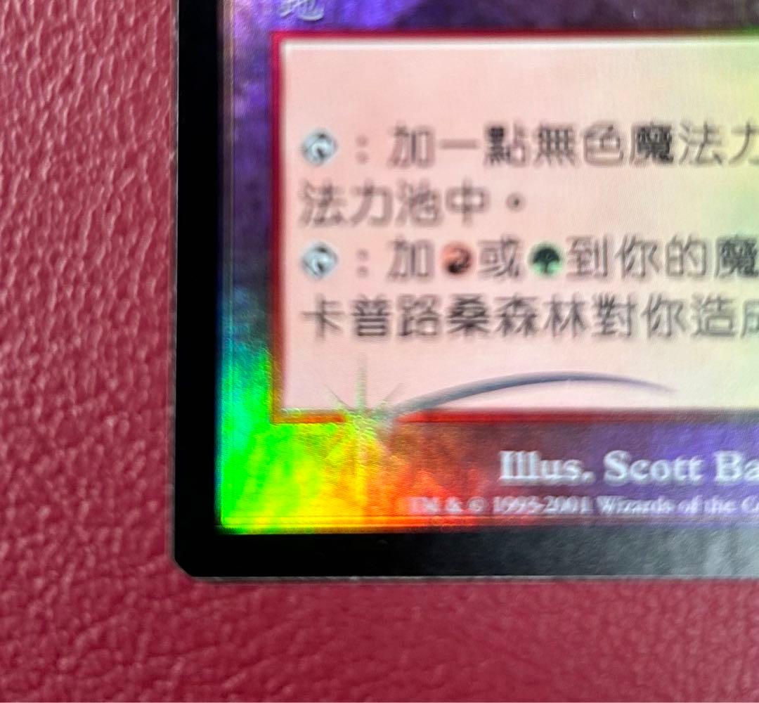 希少 中国語 Foil カープルーザンの森 1枚カープルーザンの森 FOIL