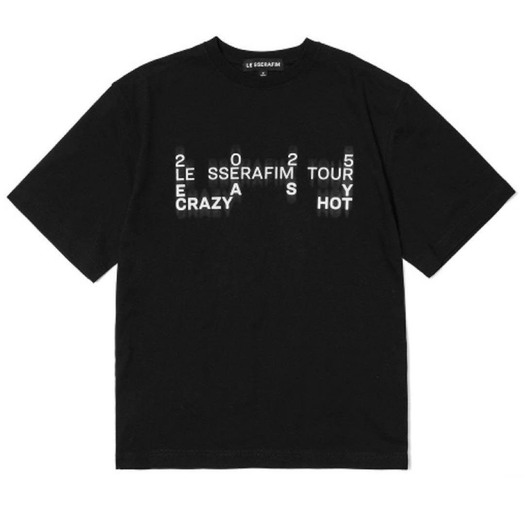 LE SSERAFIM 2025 TOUR Tシャツ ブラック ルセラフィム - メルカリ