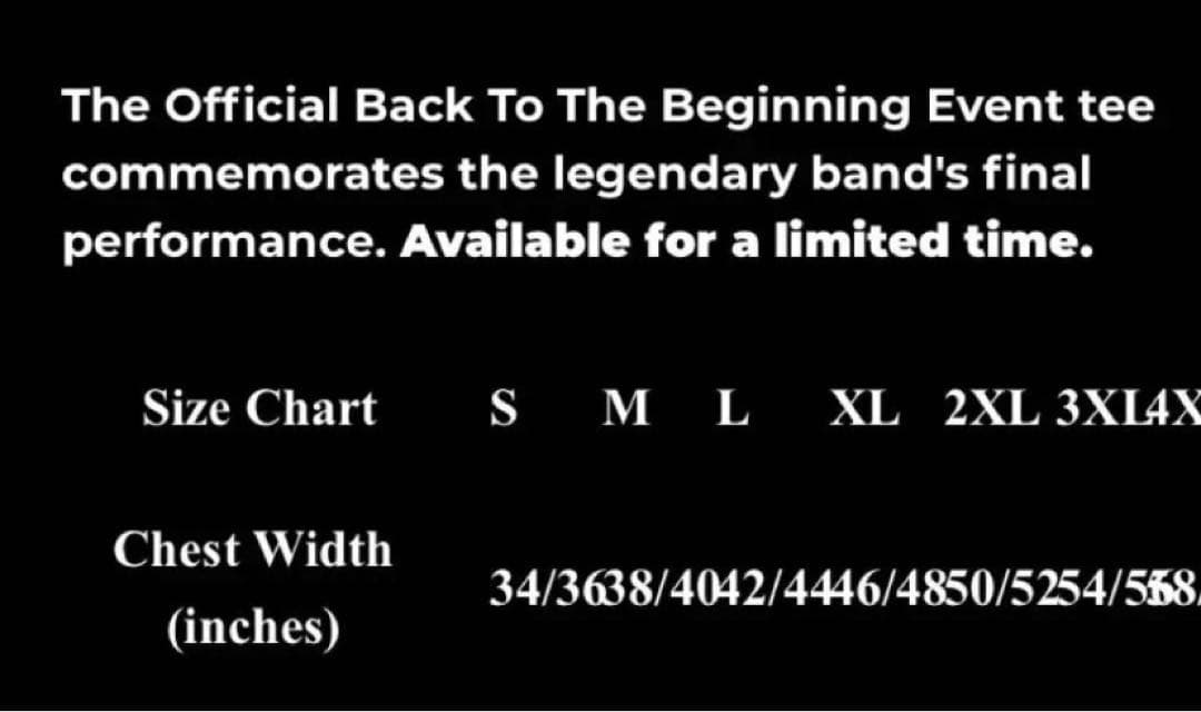 未開封＊公式＊Back To The beginning Tシャツ・L・01