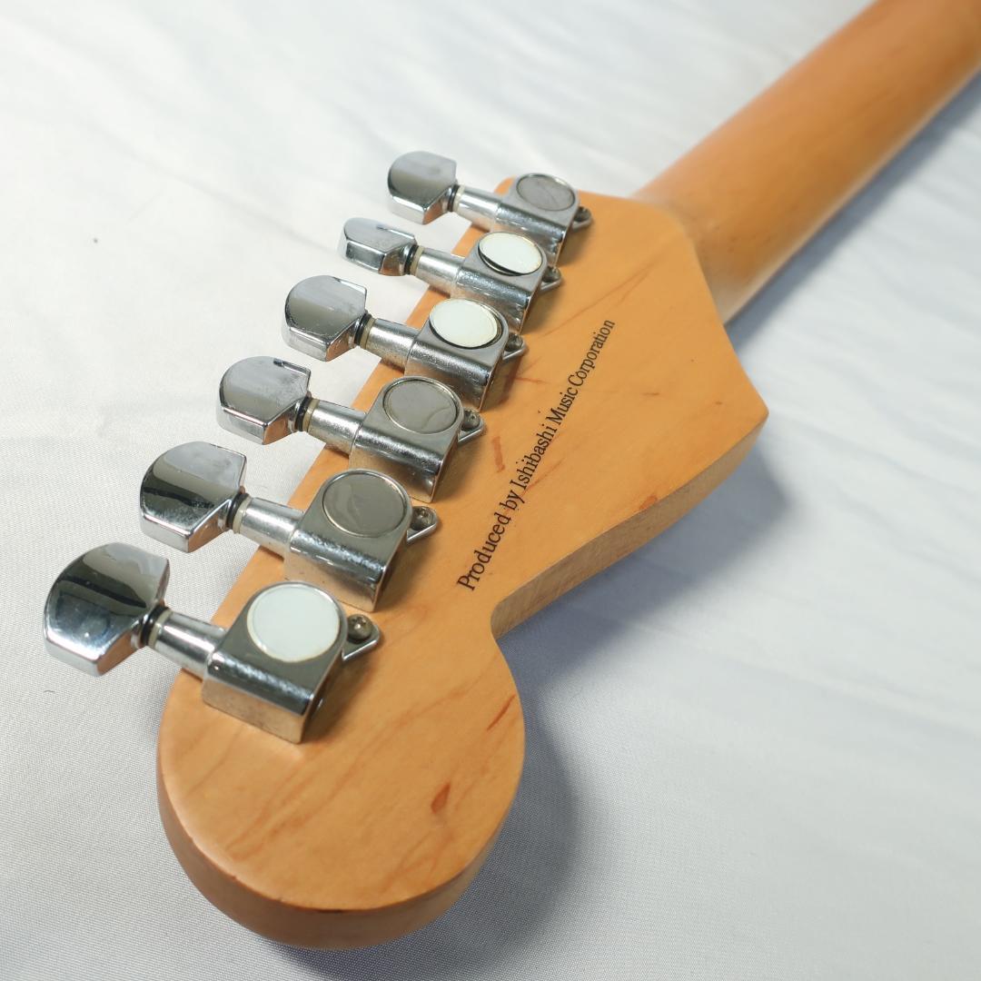 Mavis エレキギター ストラトタイプ マッチングヘッド レッド イシバシ