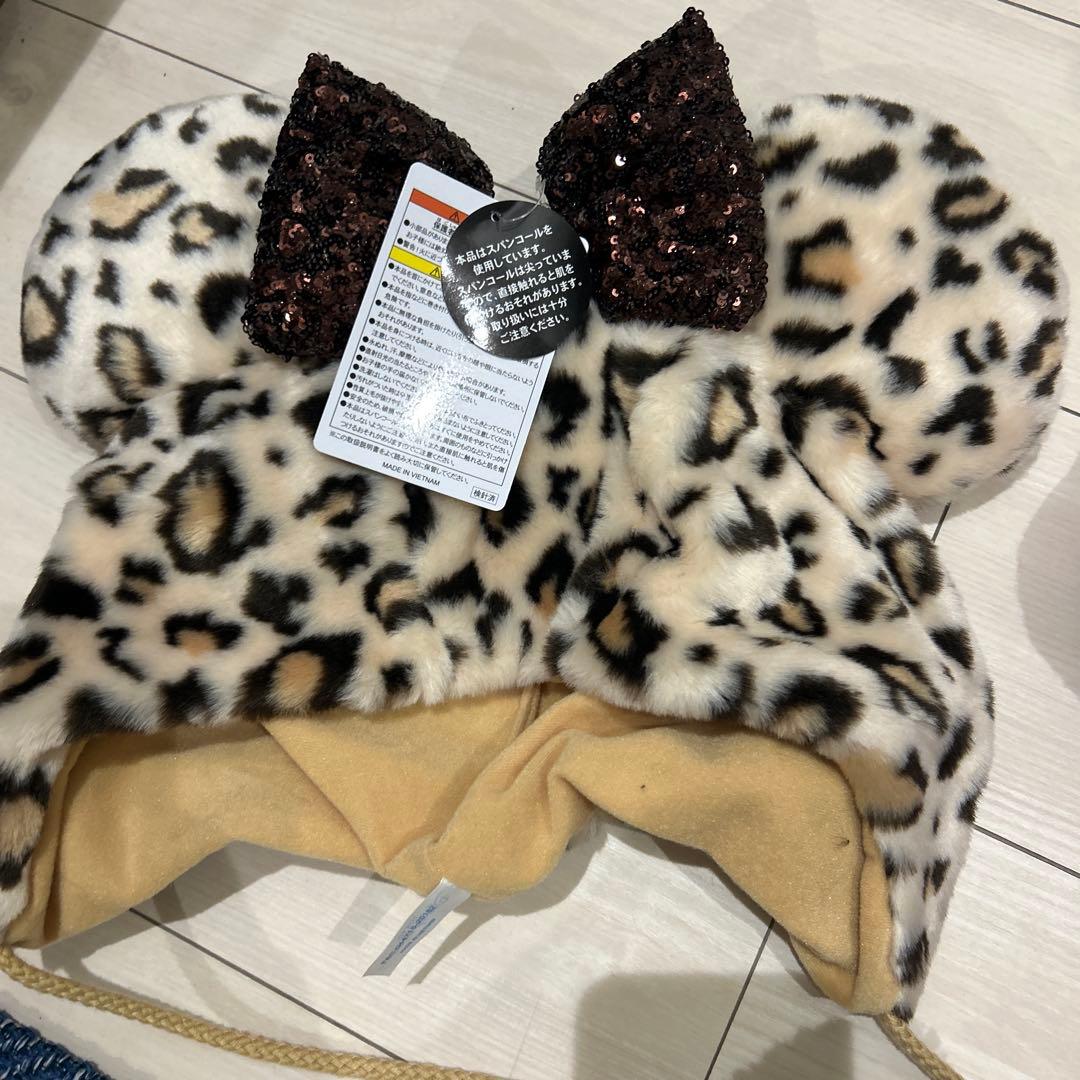 ヒョウ柄ファンキャップ　3つセット