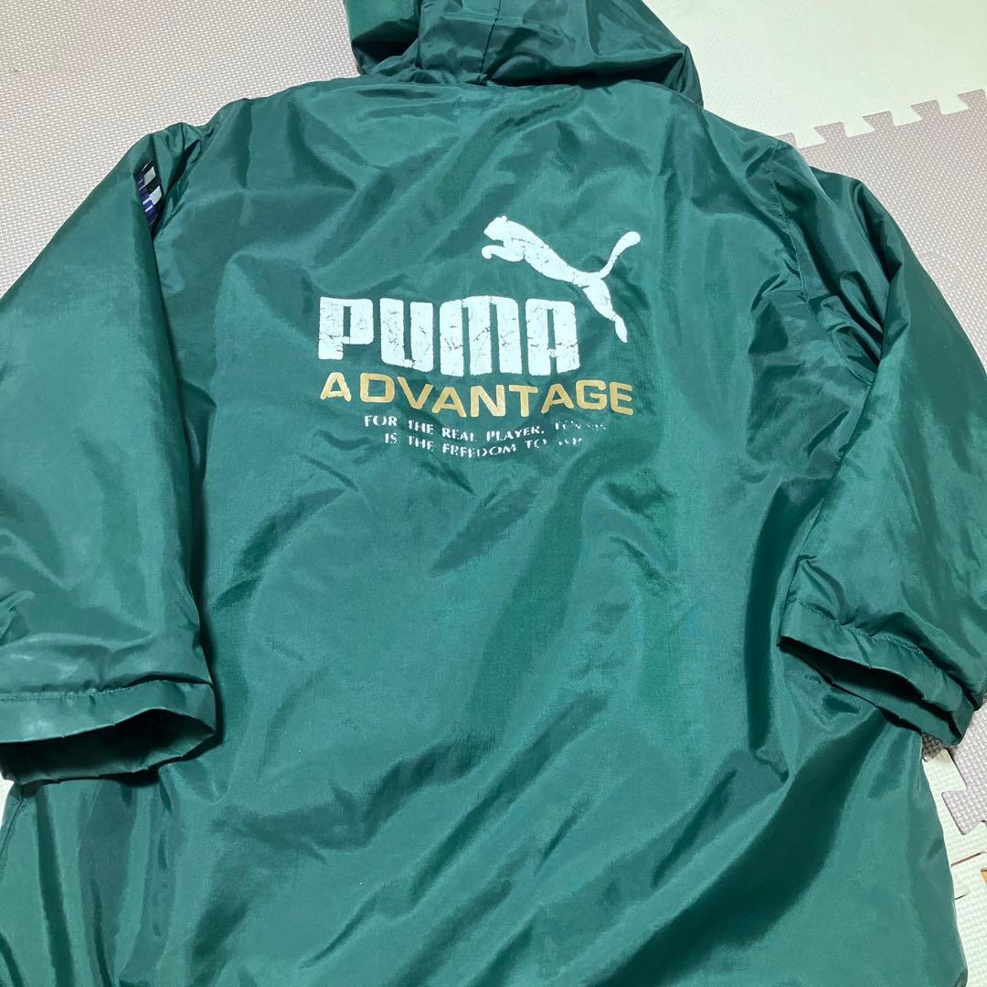 値下げ☆80s 90s PUMA プーマ ベンチコート グリーン 緑 160 - メルカリ