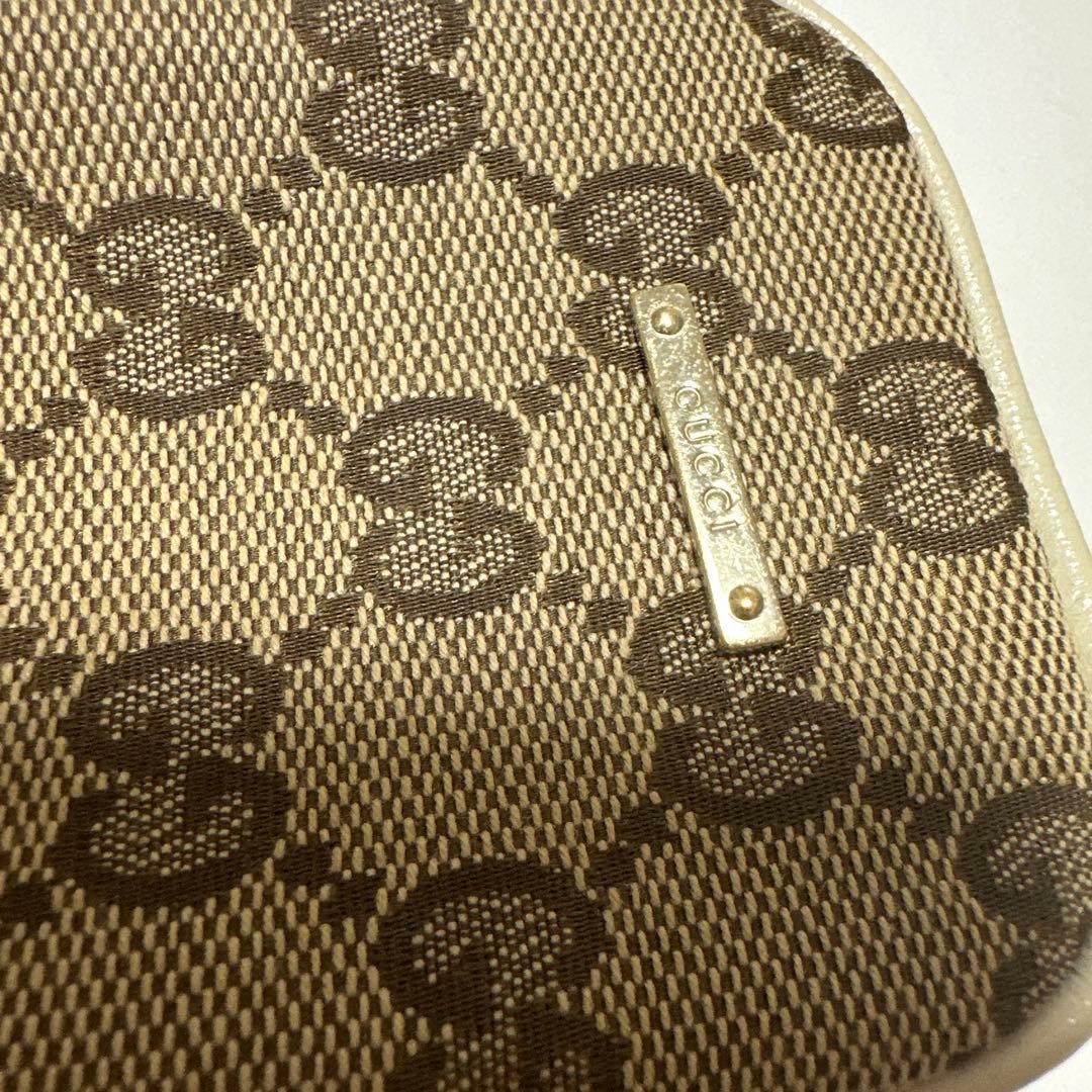 GUCCI GGパターン ポーチ ベージュ・ブラウン - メルカリ