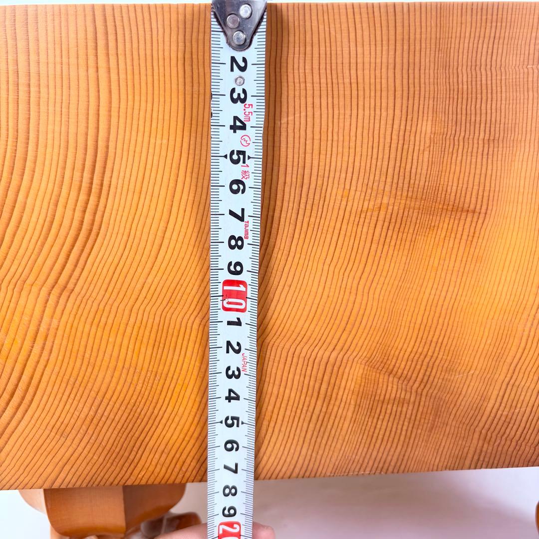 高級囲碁盤 17.5cm 天然漆線引き 桐蓋付 美品 伝統的技法 登録番号押印有