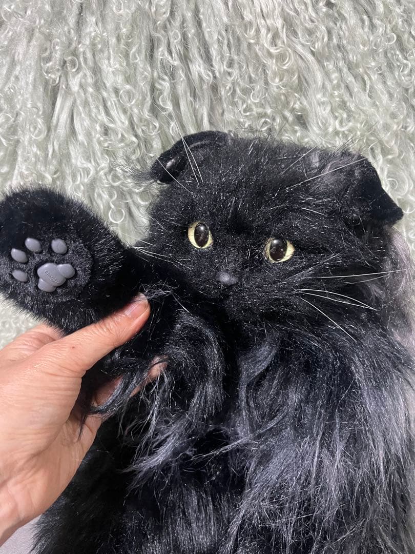 ぶ*ん様 リアル黒猫ぬいぐるみ ストラップ付き