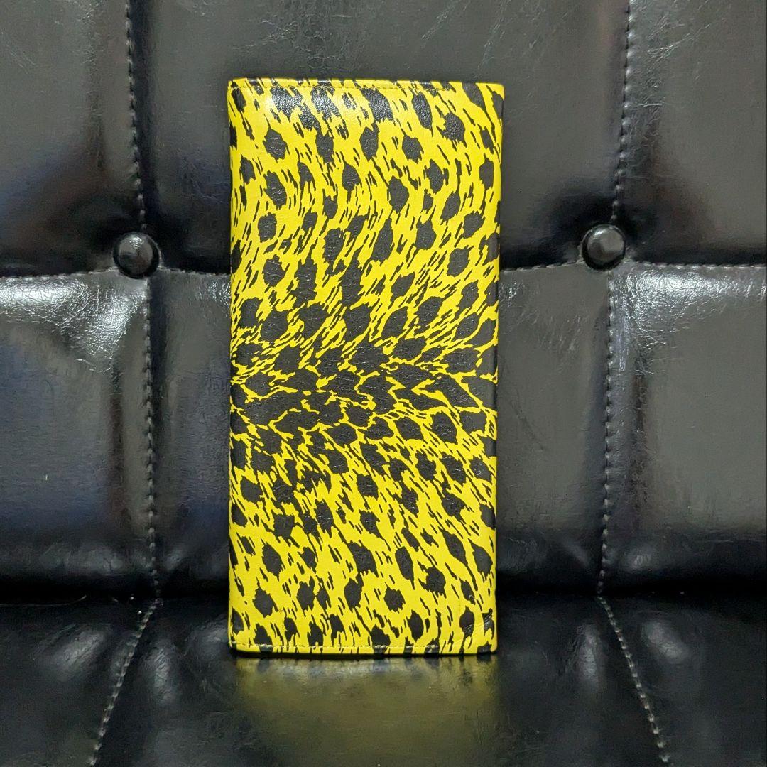 ピンクドラゴン クリームソーダ ヒョウ柄 長財布 ロカビリー ブラック