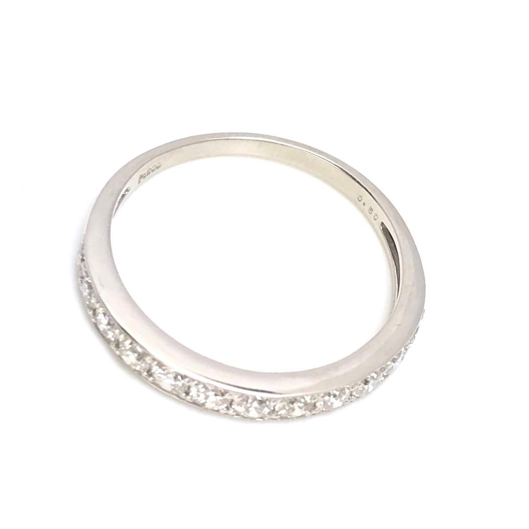 0.50ct 上質天然ダイヤモンド　PT950 エタニティリング