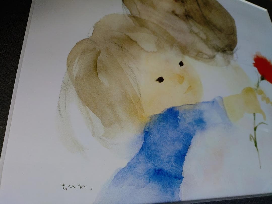 いわさきちひろ 複製画 額装品 ガラス入り・箱付き