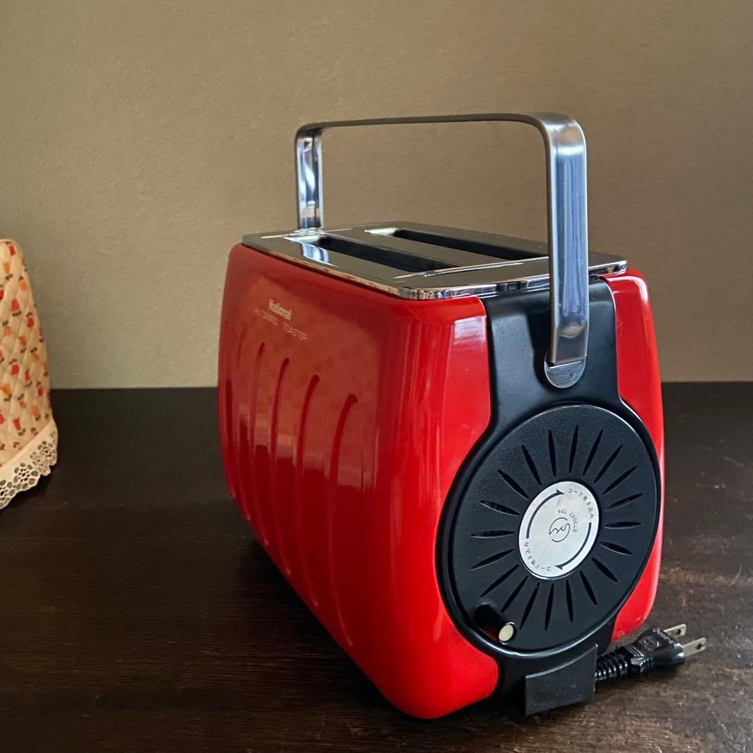 昭和レトロ トースター ナショナル ポップアップトースター 花柄カバー