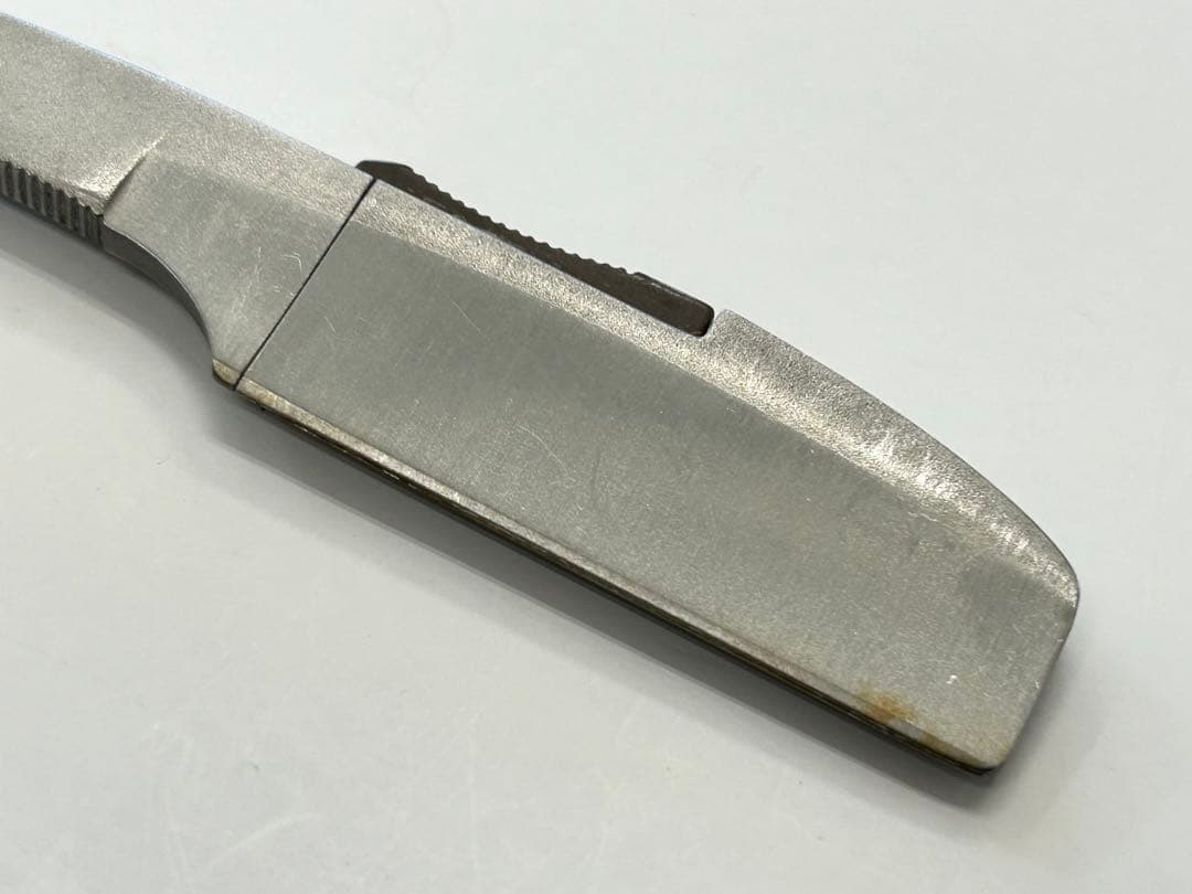 中古 フェザー プロフェッショナル 木製ハンドル レザー