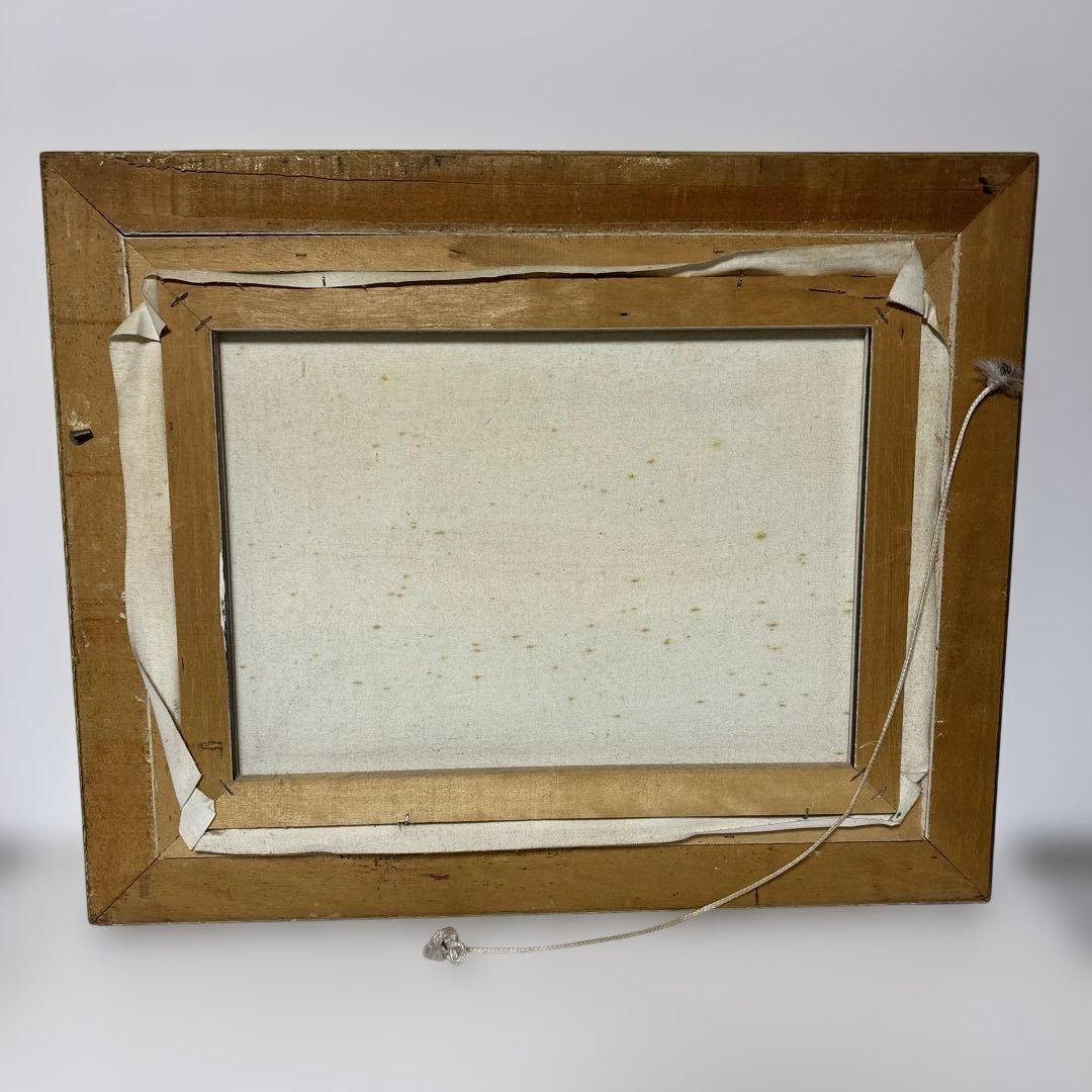 [￼作者不詳] 油彩画 船の風景