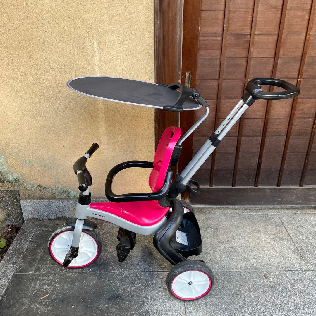 BMW 三輪車 ピンク 日よけ付き　正規ライセンス