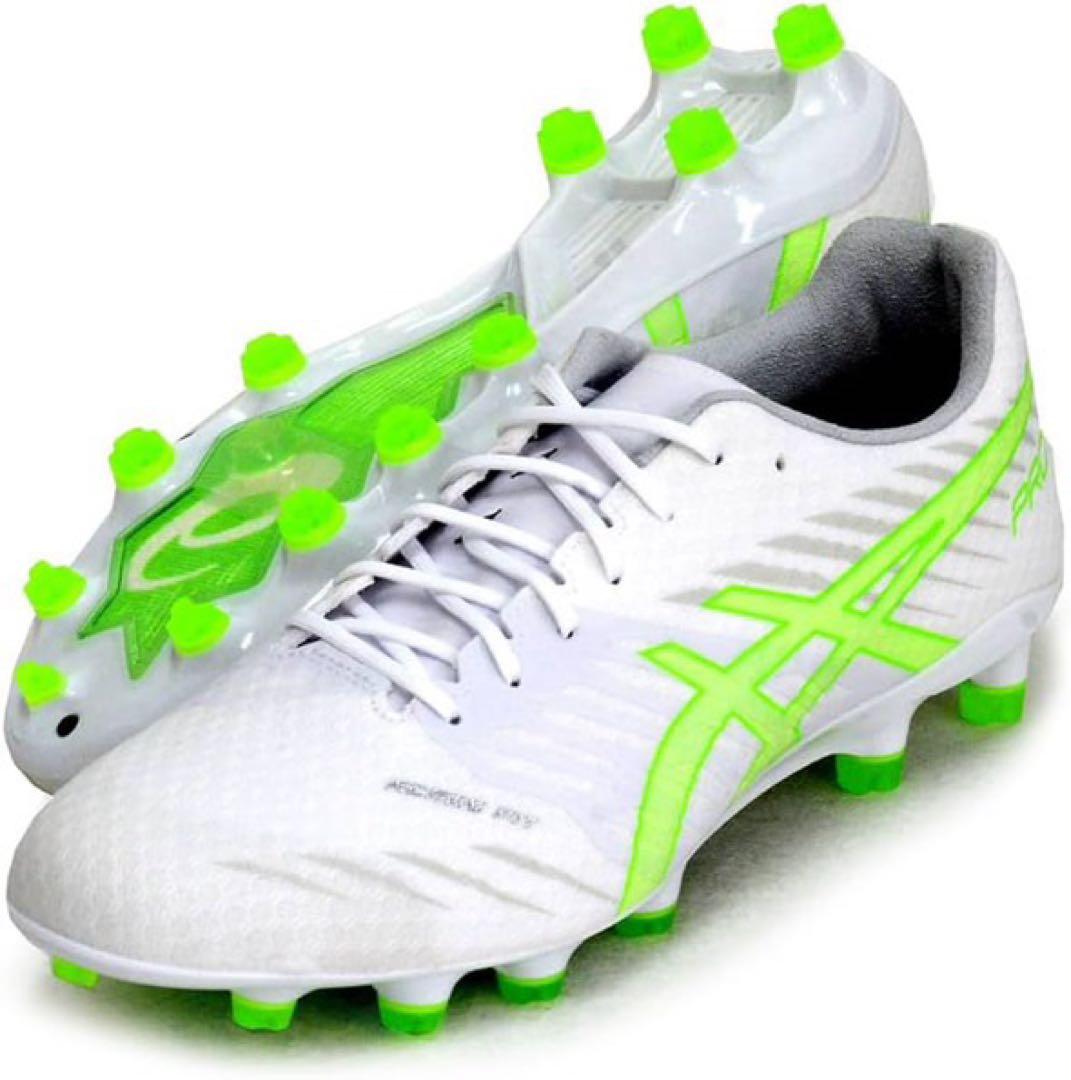 ASICS PRO サッカーシューズ ホワイト/グリーン ASICS アシックス DS LIGHT X-FLY PRO(ホワイト×グリーン) 1101A025