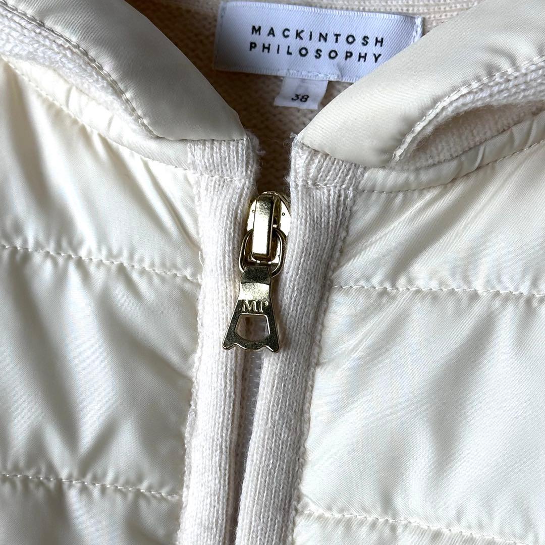 マッキントッシュフィロソフィー 中綿 ニットパーカー ジップパーカー