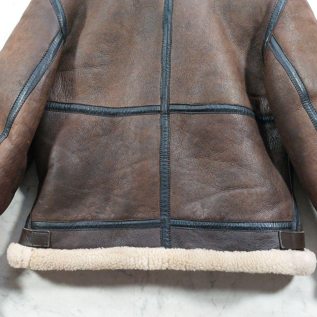 90s USA製 ゴールデンベア B-3 リアルムートンジャケット L相当 - メルカリ