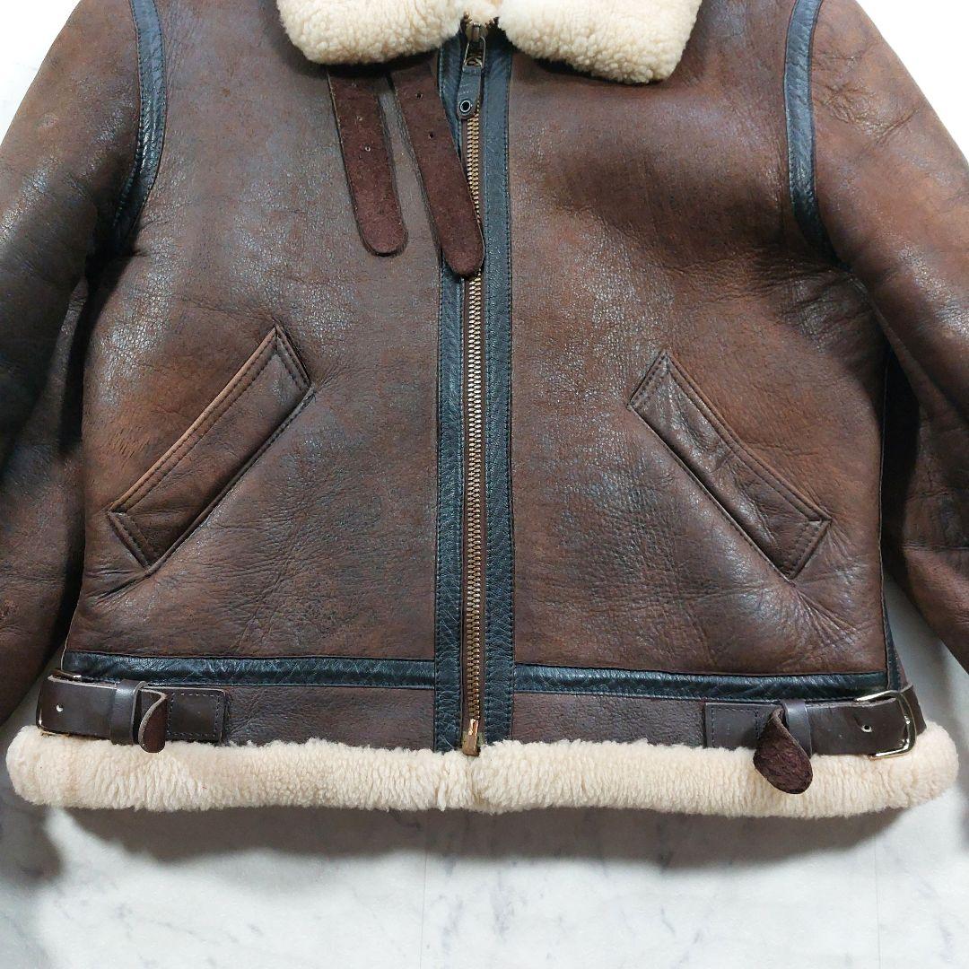 90s USA製 ゴールデンベア B-3 リアルムートンジャケット L相当 - メルカリ