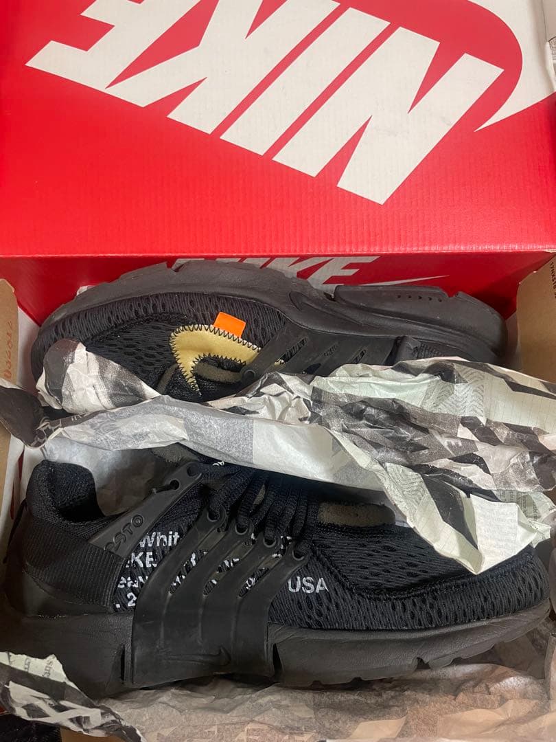 Off-White × Nike Air Presto \"Black\" 28cm