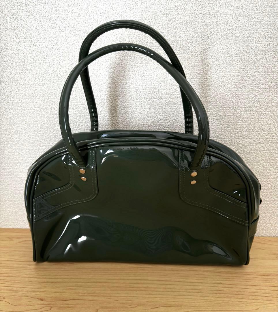 【新品未使用】ポルノグラフィティ グッズ エナメルボストン バッグ グリーン