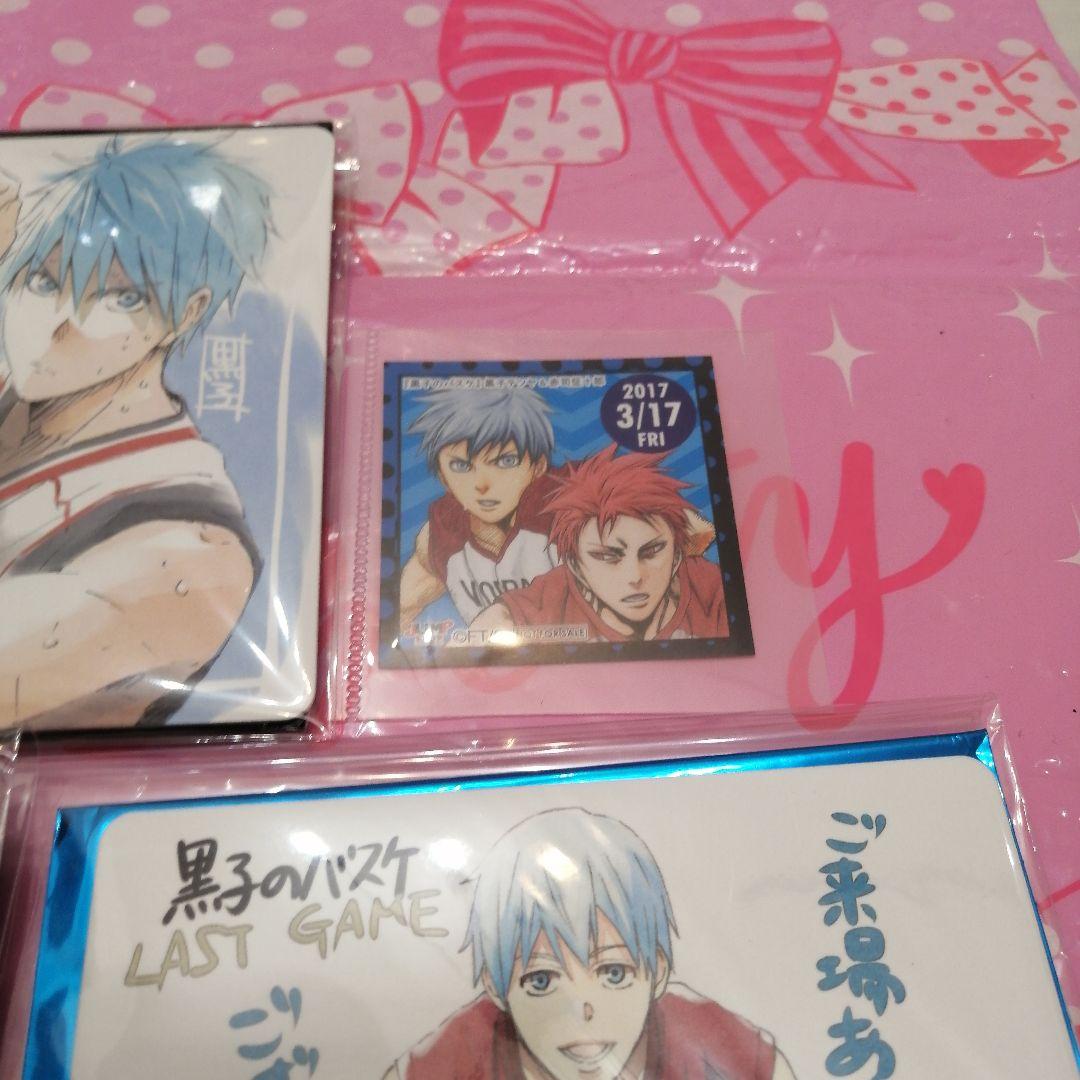 黒子のバスケ、劇場版、ミニ色紙、コースター、黒子、赤司、集合、365日ステッカー