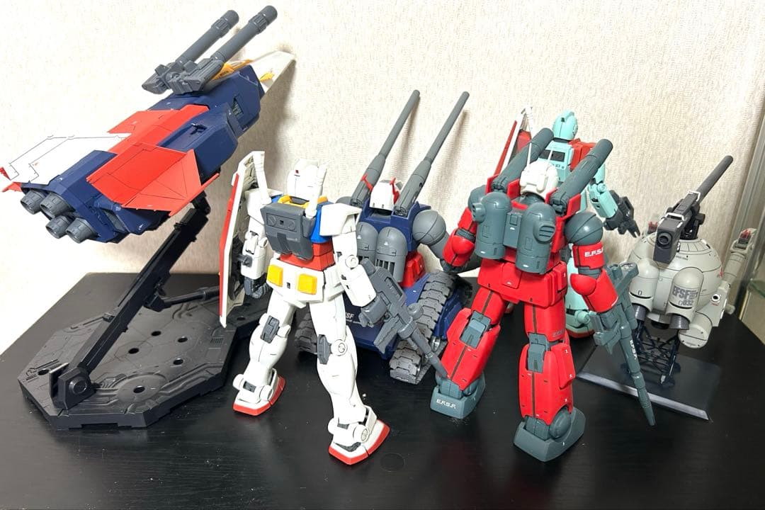 MG連邦6機（ガンダム/ガンキャノン/ガンタンク/ジム/ボール/Gファイター）