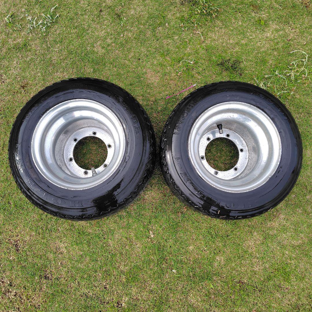 ジャイロ用　アルミホイール付きタイヤ 16x6.50-8