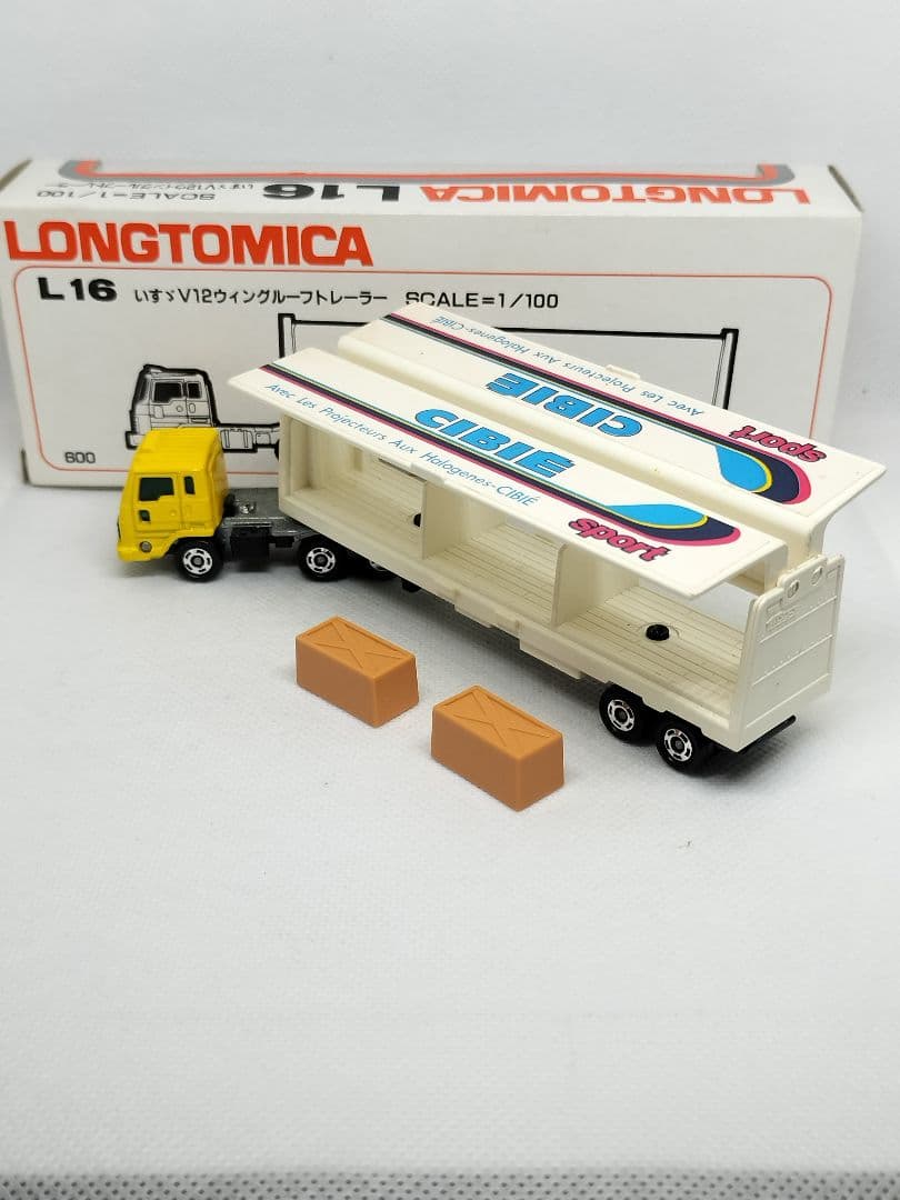 《ロングトミカL16-2》いすゞV12ウイグルーフトレーラー【８期版】未使用美品