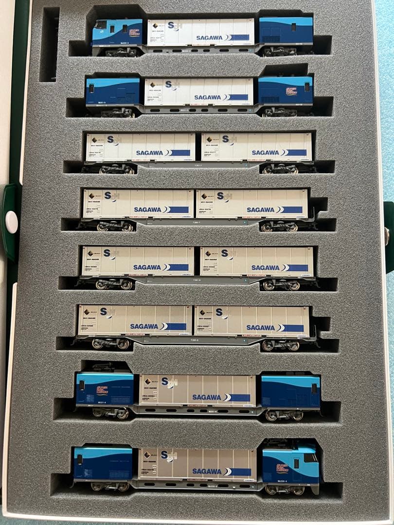 M250系スーパーレールカーゴ(U50Aコンテナ積載)16両フルセット