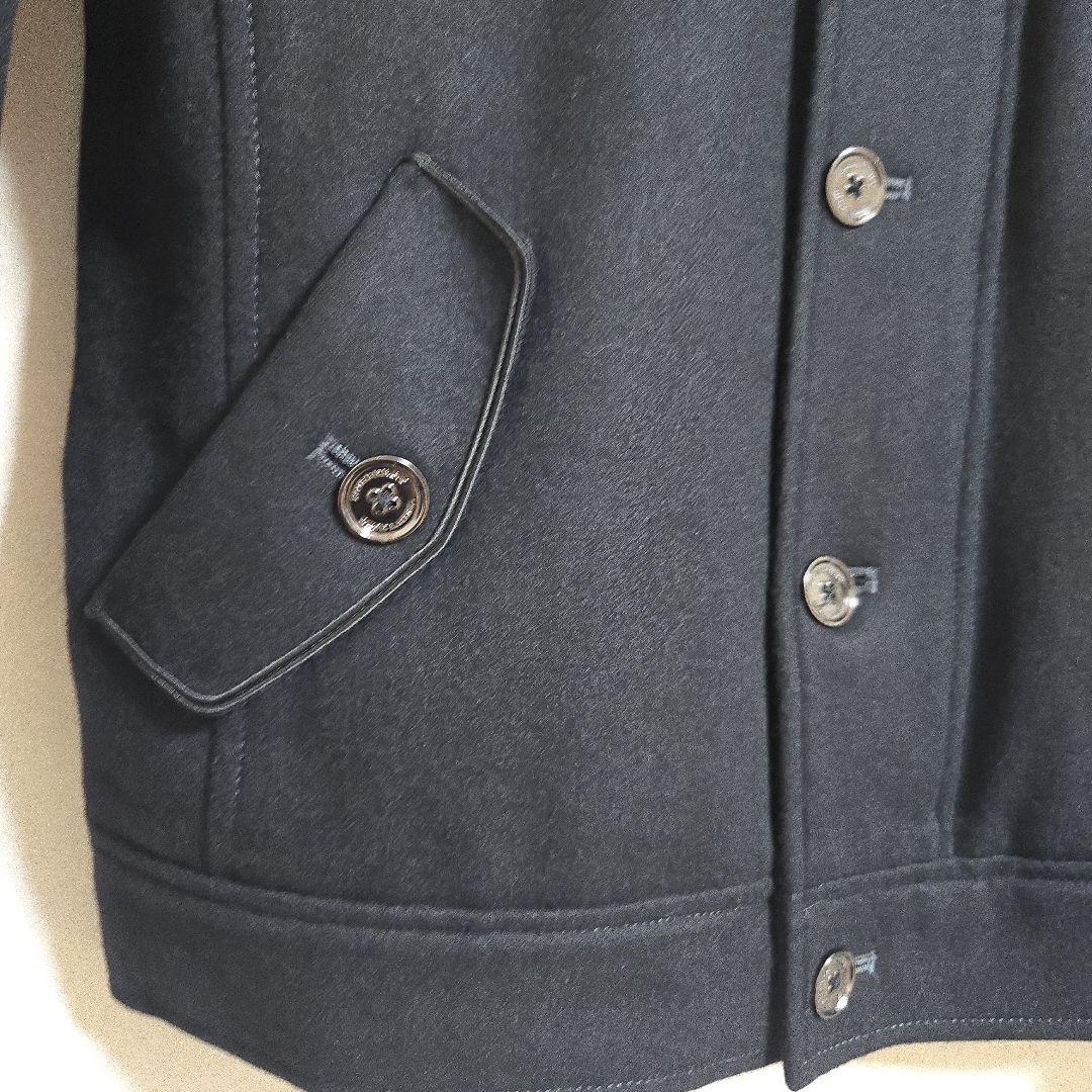 バーバリーブルーレーベル ウールコート ジャケット モノグラム 黒 M