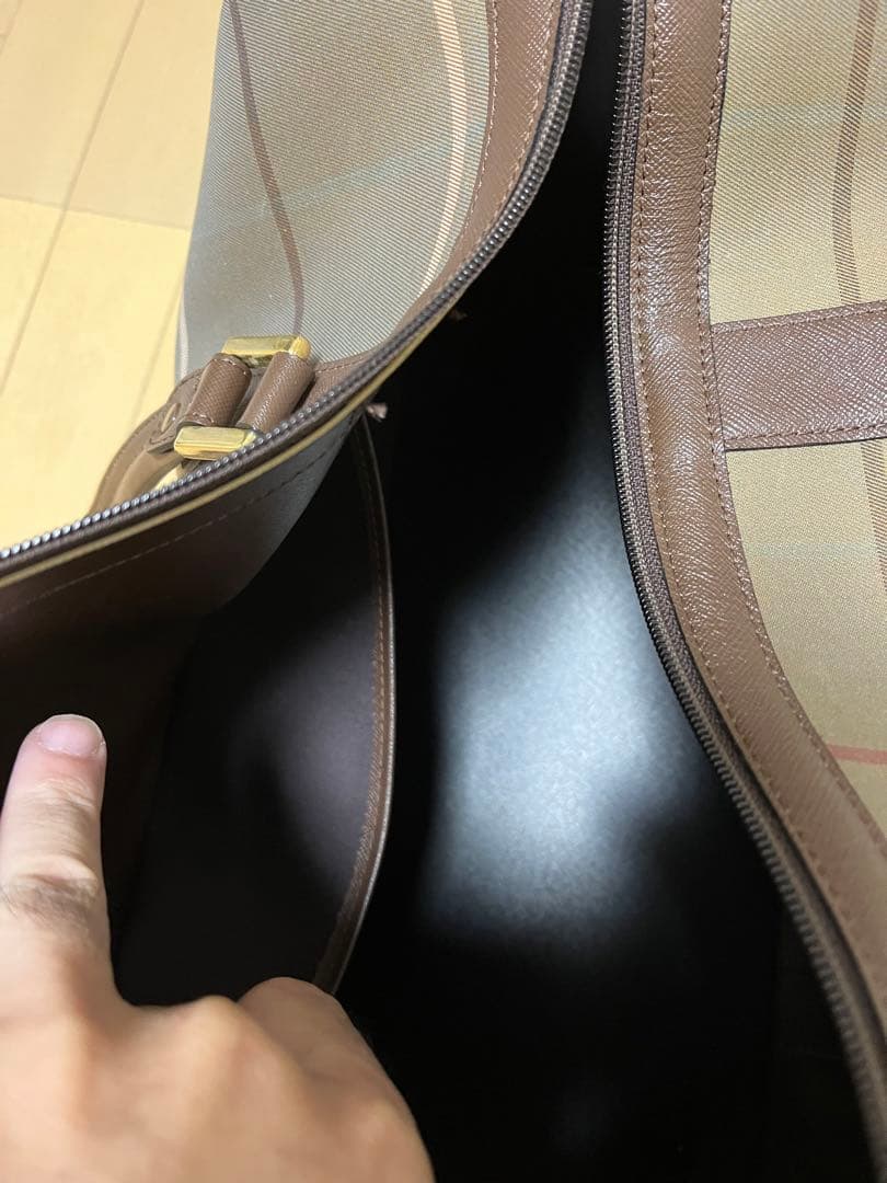 美品 Burberry ボストンバッグ レア品