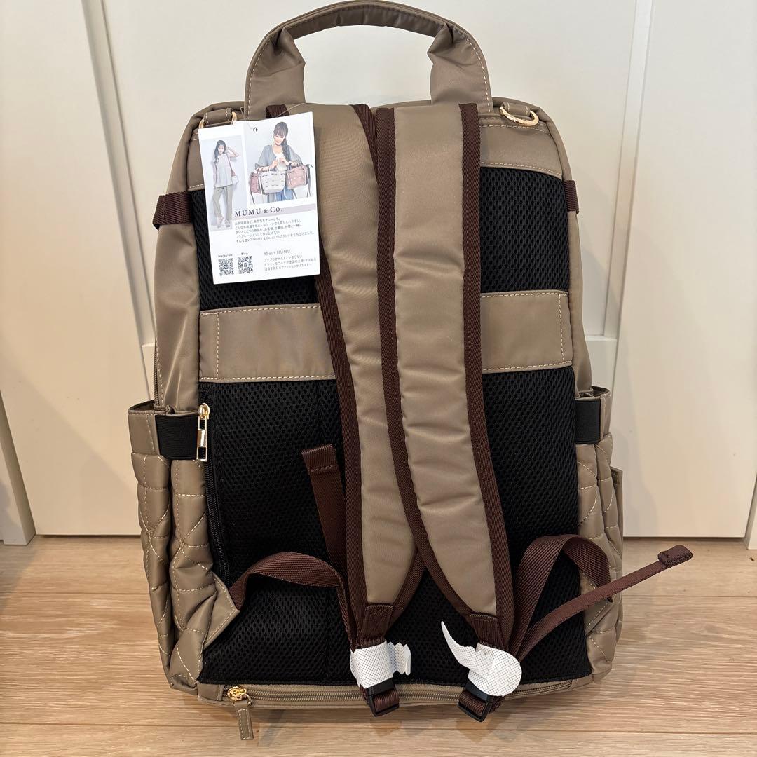 and.na⭐︎様専用 MUMU & CO. ベージュ マザーズバッグ しまむら