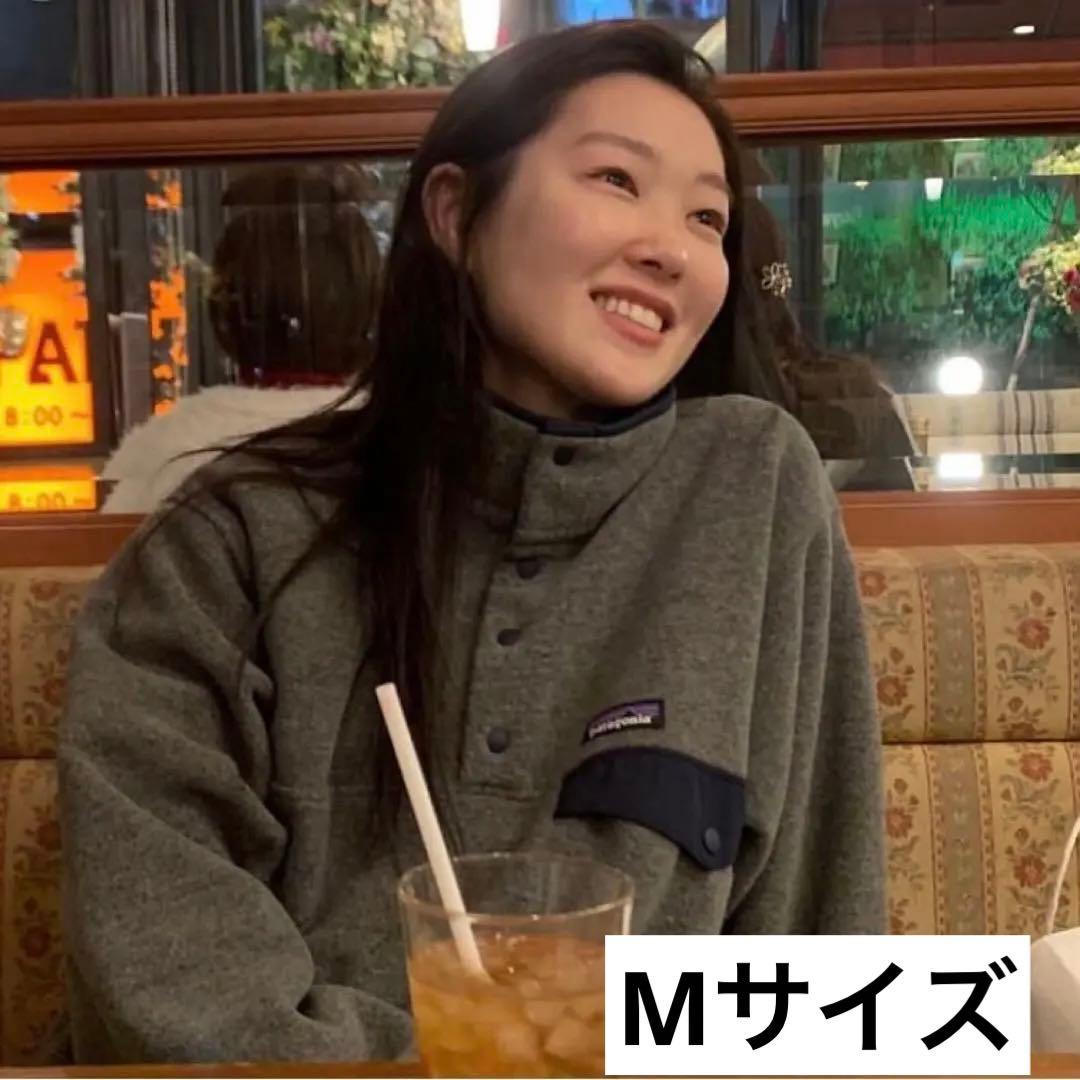 超激レア M パタゴニア スナップT グレー ネイビー 柴田ひかり 着用
