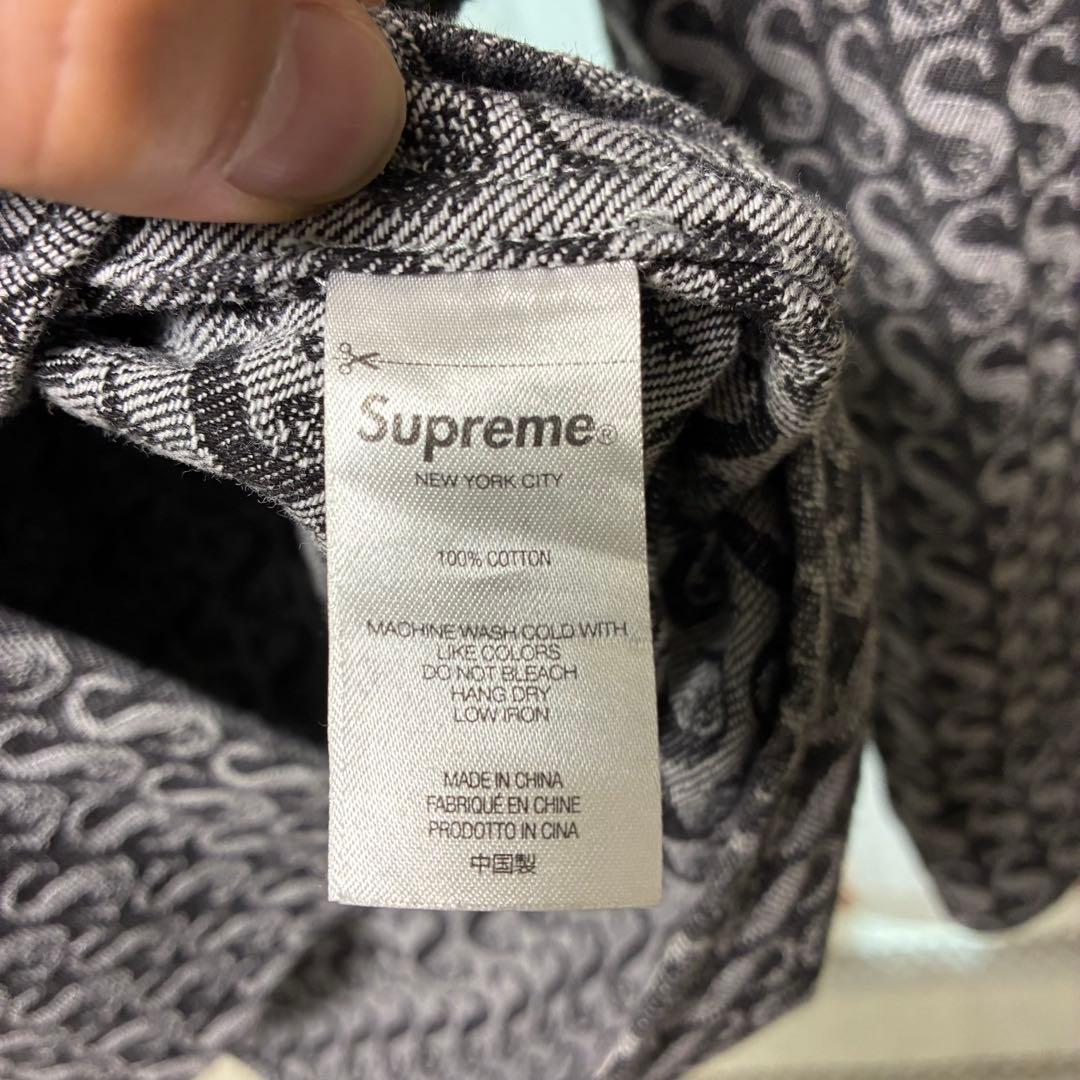 トップス Supreme Monogram Denim Shirt \"Black\"